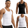 thumbnail image 1 of Yeaiivve Athletic Compression Shirts for Men Under Base Layer Workout Tank Tops Classic Fit Racerback Sport Gym Running T-Shirts White,S, 1 of 9