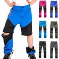 thumbnail image 1 of Yeaiivve Boys Ski Pants Detachable Waterproof Outdoor Hiking Pants Quick Dry Lightweight Convertible Trousers with Pockets Blue 130, 1 of 1