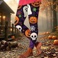 thumbnail image 1 of Yeaiivve Cute Ghost Print Leggings for Women Seamless Elastic High Waisted Workout Leggings Buttery Soft Comfy Tummy Control Yoga Running Pilates Pants 3XL, 1 of 5
