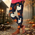 thumbnail image 1 of Yeaiivve Halloween Print Leggings for Women High Waisted Slim Fit Yoga Pants Butt Lift Tummy Control Workout Pants Soft Stretchy Pajama Bottoms 3XL, 1 of 5