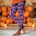 thumbnail image 1 of Yeaiivve Halloween Printed Tights for Women Cartoon Ghost Pumpkin Graphic Leggings Seamless Stretchy Milk Silk Workout Leggings Soft Cozy Pajama Bottoms XL, 1 of 7