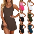 thumbnail image 1 of Yeaiivve One Piece Swimdress Swimsuits for Women Tummy Control Swim Dresses Casual Beach Contrast Skirt Bathing Suit Pink,XL, 1 of 1