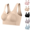 thumbnail image 1 of Yeaiivve Seamless Bras for Women Smooth Comfortable Jelly Bras Wireless Bralette Full Coverage Pull On Breathable Bras Khaki,L, 1 of 7