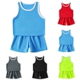 thumbnail image 1 of Yeaiivve Unisex Kids Summer Outfit Set 2Pcs Athletic Outfits- Lightweight Mesh Tank Top & Shorts Soft Breathable Quick-Dry Sports Workout Outfits, 1 of 7