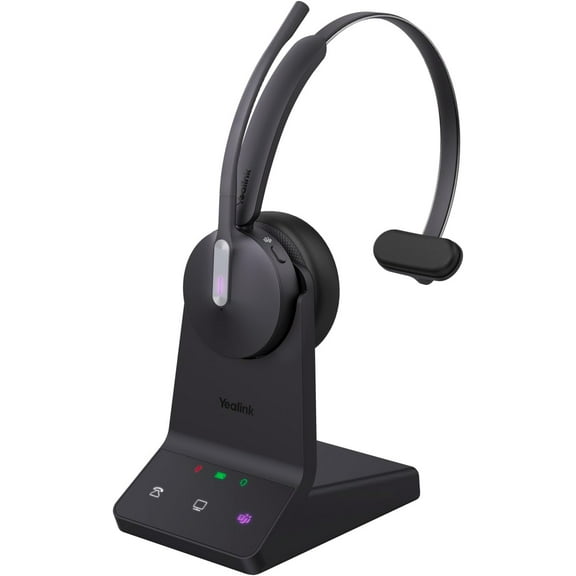 Yealink WH64 Mono - Headset - on-ear - DECT / Bluetooth - wireless - Certified for Microsoft Teams