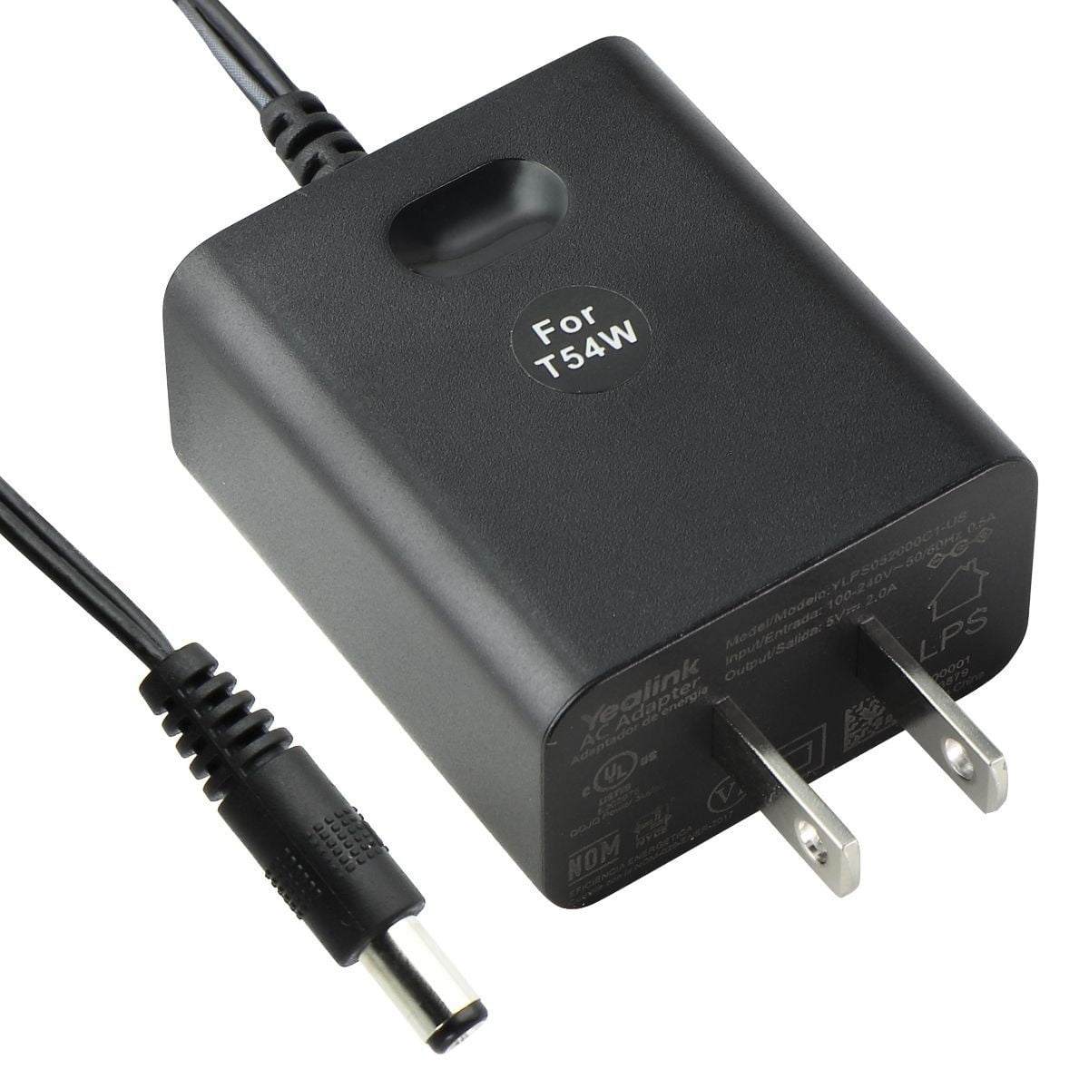 Yealink AC Adapter, 5V/2A, for T54W, Black Version - (YLPS052000C1-US ...