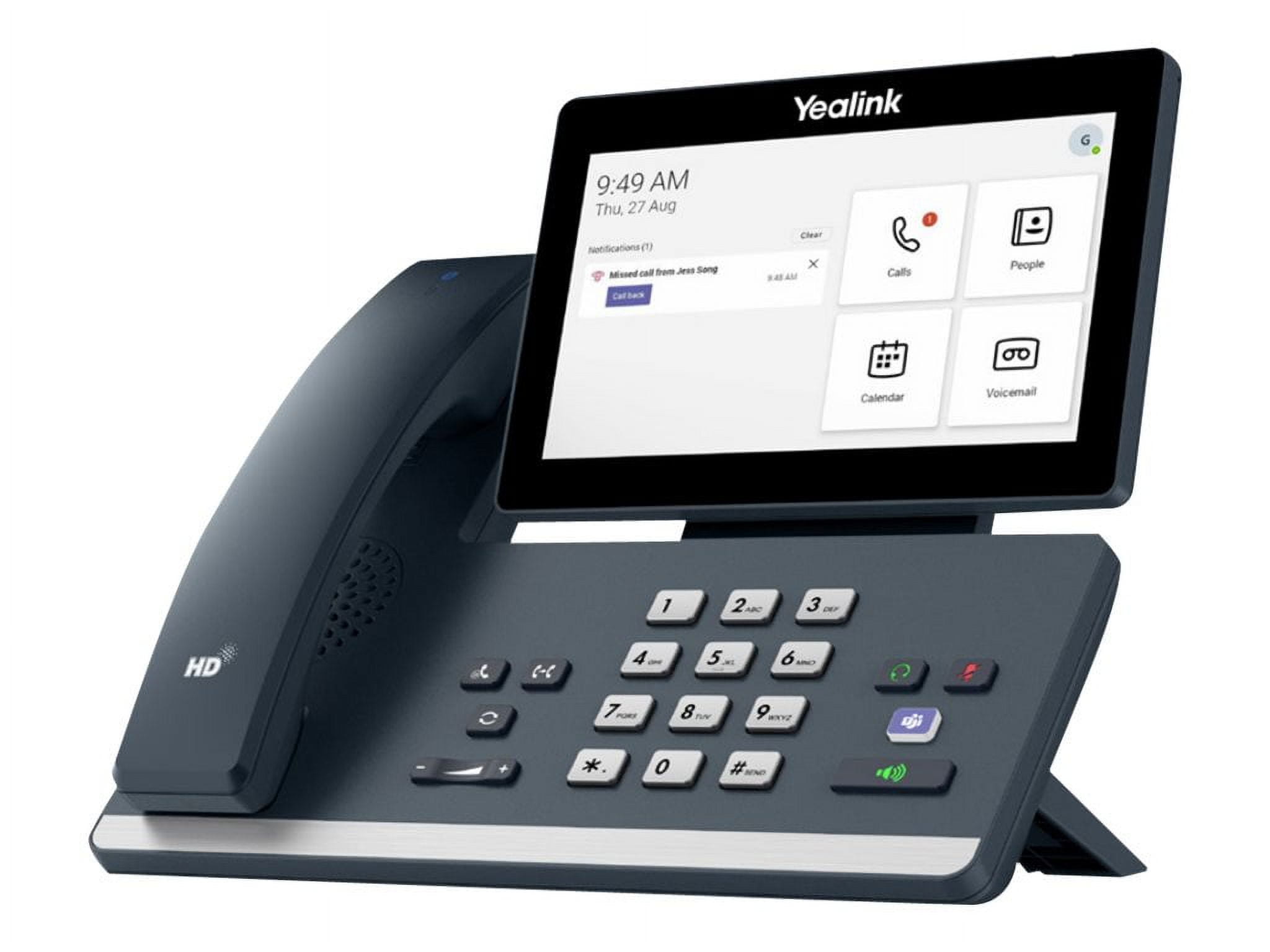 Yealink MP58-WH-Teams IP Phone - Corded/Cordless - Corded - Bluetooth - Desktop - Classic Gray
