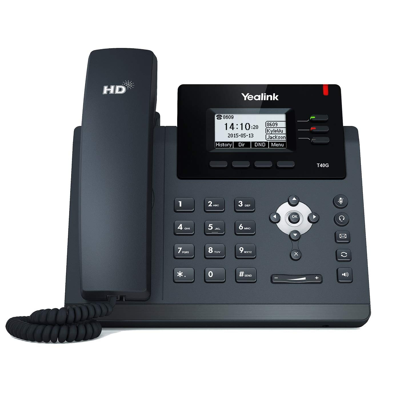 Yealink SIP-T40G Dual-Port Gigabit Ethernet SIP Phone w/ 3 VoIP Lines