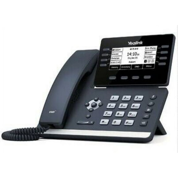 Yealink SIP-T53W 12-Line Dual-port Gigabit Wireless IP Phone 3.7" graphical LCD