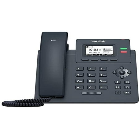 Yealink T31P IP Phone, 2 VoIP Accounts. 2.3-Inch Graphical Display. Dual-Port