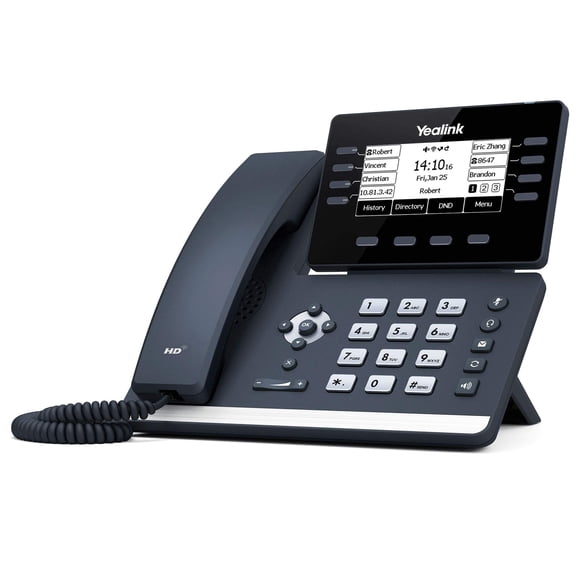Yealink T53 IP Phone - Corded/Cordless - Corded - DECT, Bluetooth - Wall Mountable, Desktop - Classic Gray