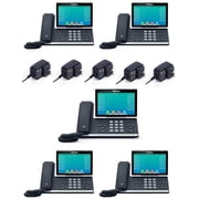 Yealink T57W IP Phone [5 Pack] - Power Adapters Included