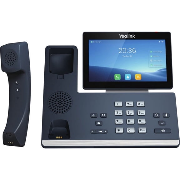 Yealink T58W PRO with Blue Tooth Handset 16 Lines. 7-Inch Color Touch Screen Display. Dual USB Ports, Dual-Port Gigabit Ethernet, PoE, Power Adapter Not Included (SIP-T58W PRO)