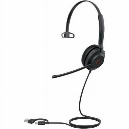 Yealink UH35 Mono USB-C/A Wired Over-the-head Mono Headset - Black