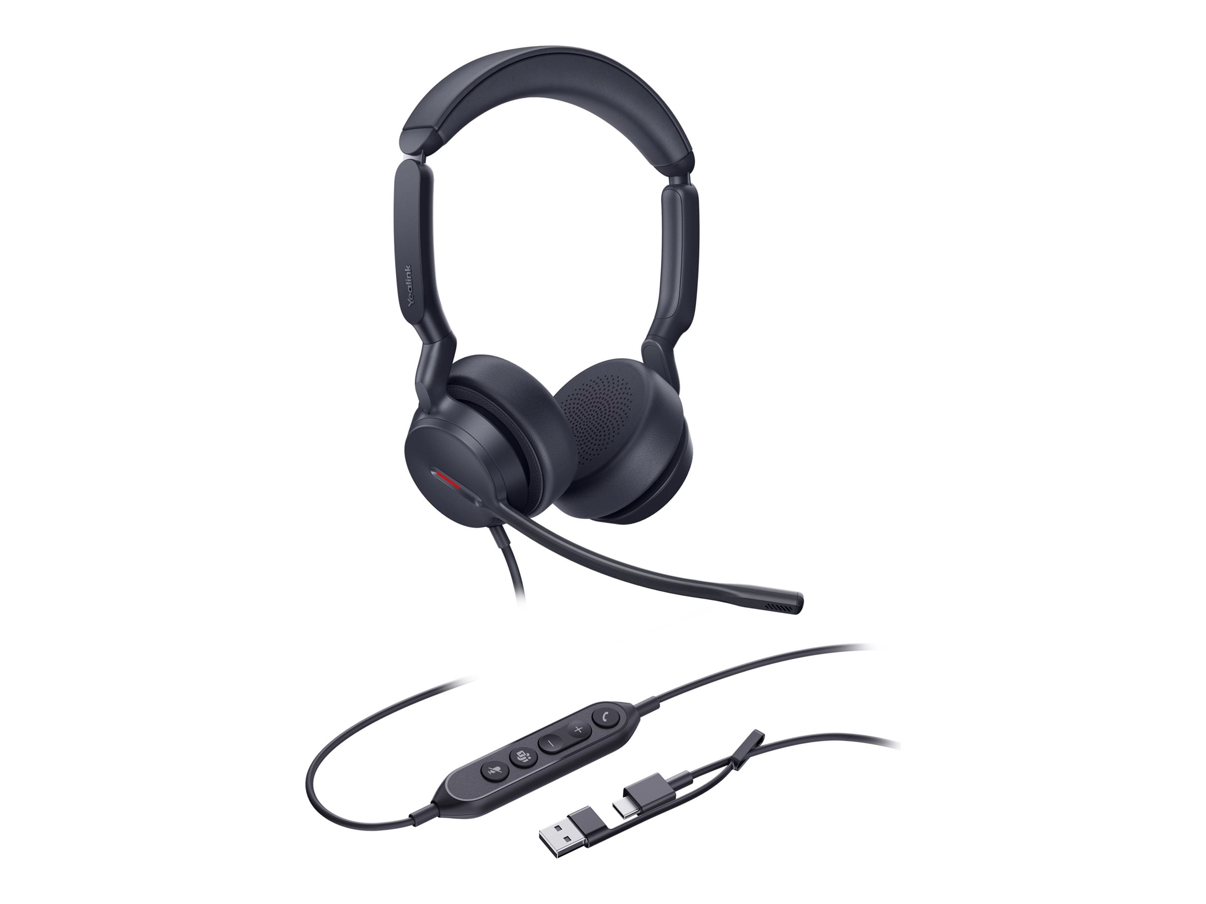 Yealink 1308186 UH44 Teams Certified USB-C/A Wired Professional Headset - Binaural