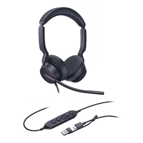 Yealink 1308182 UH46 Dual Teams - Professional Wired Headset USB-C/A - Microsoft Teams certified