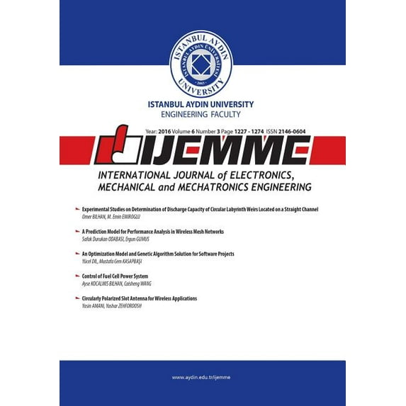 Year: 2016 Volume 6 Number 3 Page 1227 - Ijemme: International Journal of Electronics, Mechanical and Mechatronics Engineering, Book 3, (Paperback)