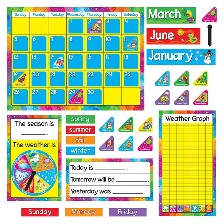 Year Around Calendar Bulletin Board Set, 22 Year Around Calendar Bulletin Board Set, 22