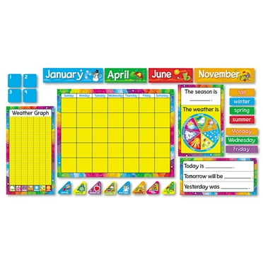 Year Around Calendar Bulletin Board Set 22" x 17"