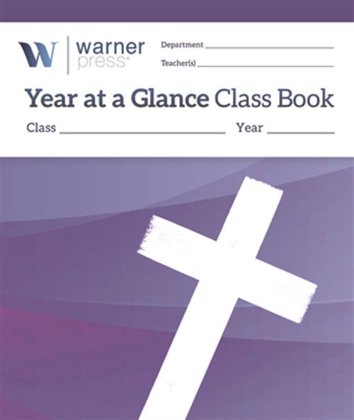 Year at a Glance Class Book with Purple Cover