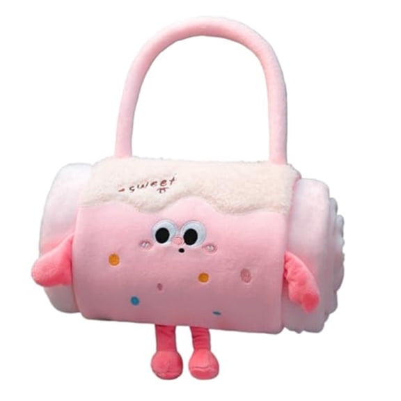 Year of The Horse 2026 3D Roll Blanket, 2-in-1 Airplane Travel Pillow & Quilt, Portable Plush Easter Animal Series, Professional Soft Comforter for Office, Couch & Car