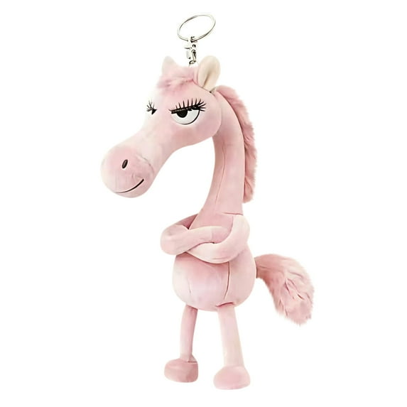 Year Of The Horse 2026, Plush Zodiac Keychain, Soft Doll Keyring, Stuffed Animal Pendant, Decorative Keychain Charm, Gift for Animal Lover, Festive Zodiac Ornament, Novelty Keyring Pendant