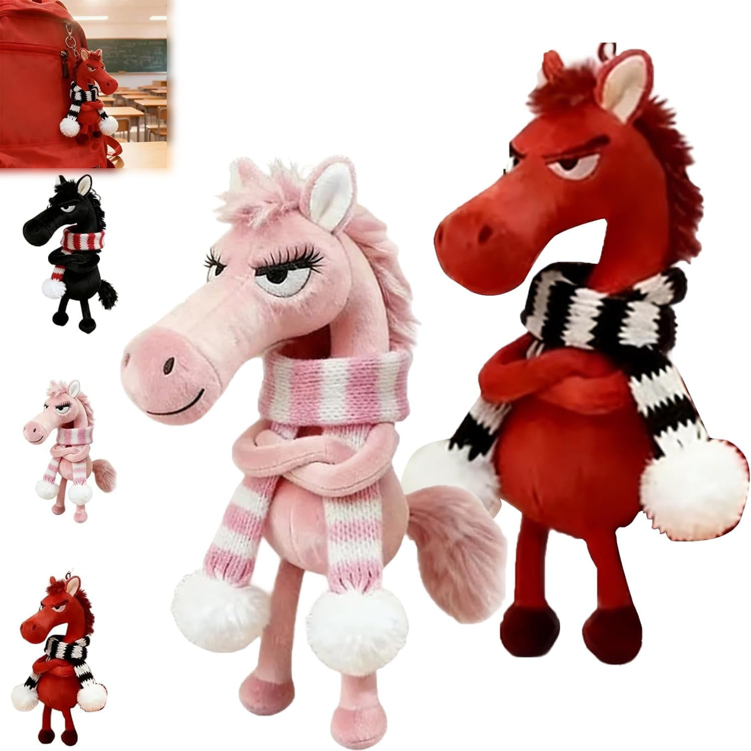 Year of The Horse Lucky Mascot — New Year Good Luck Gift 2026, Black ...