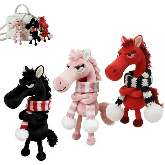 Year of The Horse Lucky Mascot, New Year Good Luck Gift 2026, Lucky Horse Guardians, Small Charm Symbolizing Strength, Courage, Balance, and Moving Forward, Cute Design Emotional Support