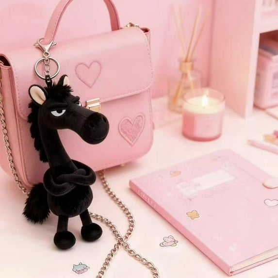 Year of the Horse P Keychain 2026 Lunar Year Decoration Chinese Zodiac Horse Keychain Cute Horse Keychain Bag Charm Year Gift for Family Friends Good Luck Charm Ornament