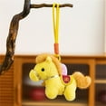 thumbnail image 1 of Year of The Horse Plush Verdsylv Year of The Horse Plush Mascot - 12Cm Chinese Zodiac Doll with Festive Design, Cute Hanging Ornament for Lunar New Year Celebrations, Zodiac Hanging Ornament, Yellow, 1 of 4