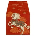 thumbnail image 1 of Year of The Horse Table Decorations Chinese Year Tablecloth 2026, Traditional Red-Gold Lunar New Year Table Runner, Rustic Horse Years, Chinese-Style Dining Table Cover, Coffee Table Center Decor, 1 of 6