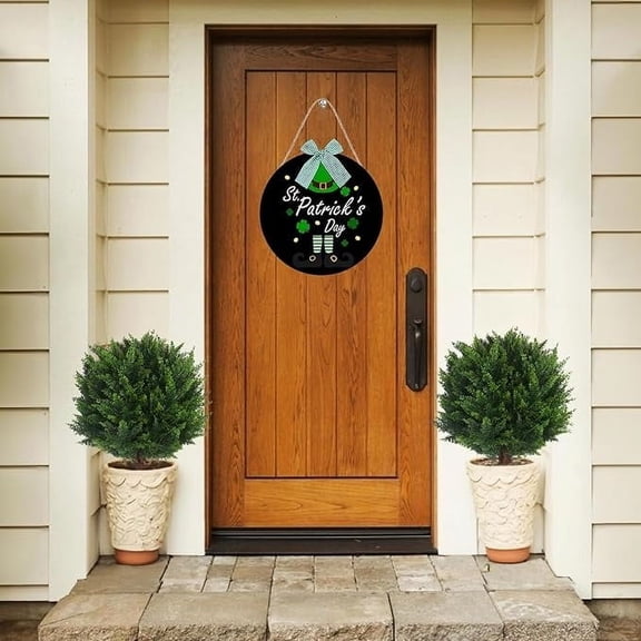 Year of the Horse UV Resistant Artificial Cedar Topiary Tree Pruned Cedar Ball Faux Evergreen for Outdoor Indoor Garden Yard Patio Home Easter Landscaping Garden Decor, 15.8*24.8in, Green