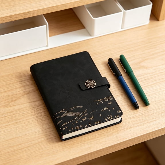 Year National Notebook A5 Diary BookforBusiness Use, A5 Business Diary Notebook, National Style Journal Book, Portable Office Planner