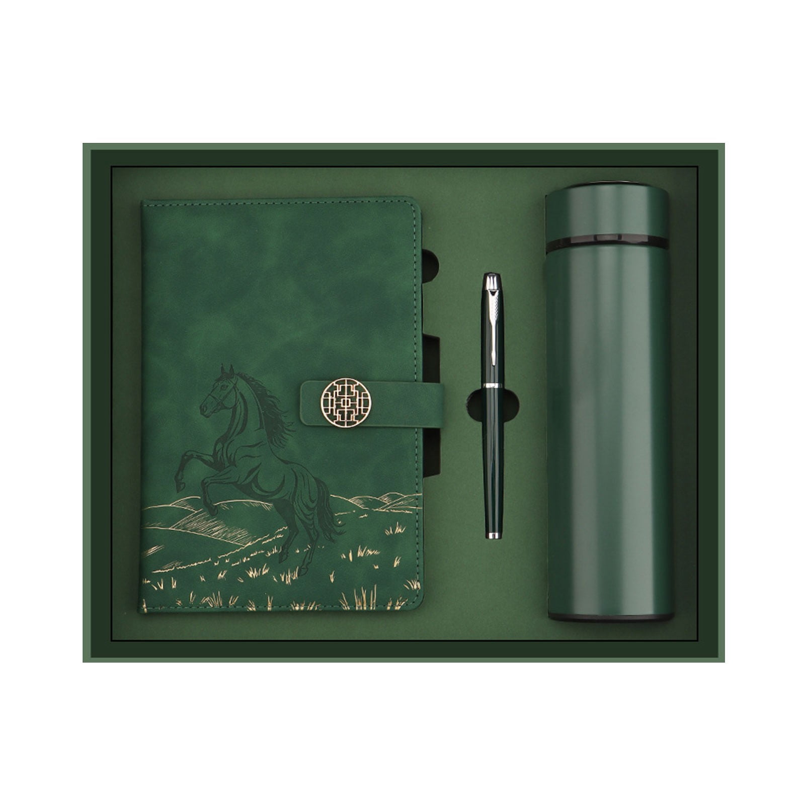 Year National Notebook and Thermal Cup Set; Souvenir A5 notebook for business; Practical gift combination