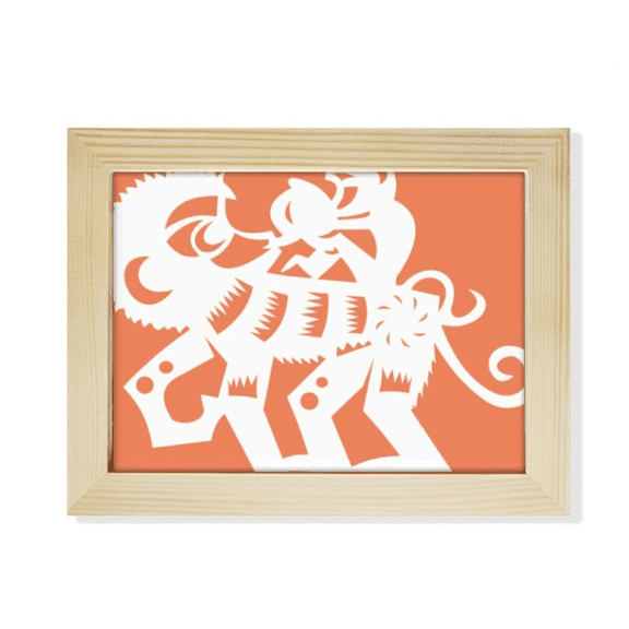Year Of Monkey Animal China Zodiac Desktop Photo Frame Picture Art Decoration Painting 6x8 inch