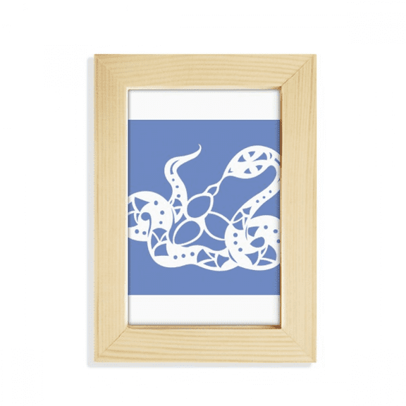 Year Of Snake Animal China Zodiac Desktop Display Photo Frame Picture Art Painting 5x7 inch