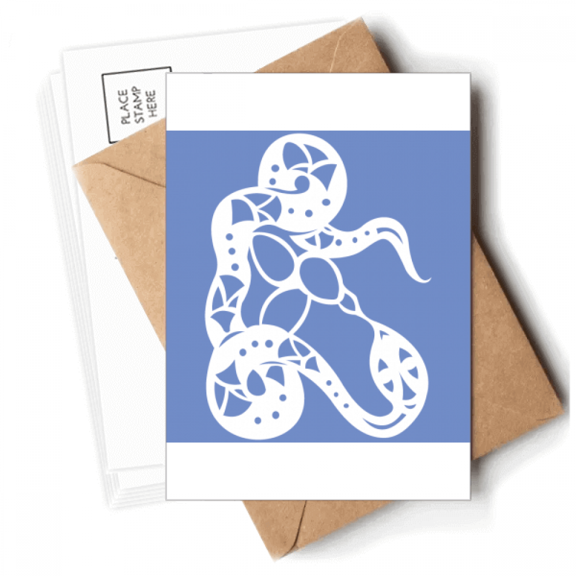 Year Of Snake Animal China Zodiac Postcards Envelopes Blank Note Cards Mailing