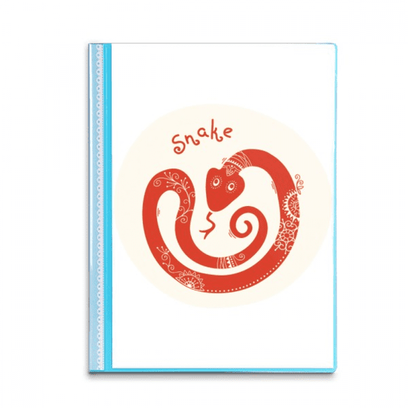 Year Of Snake Animal China Zodiac Red Book Sheet Protectors Portfolio Binder Folder