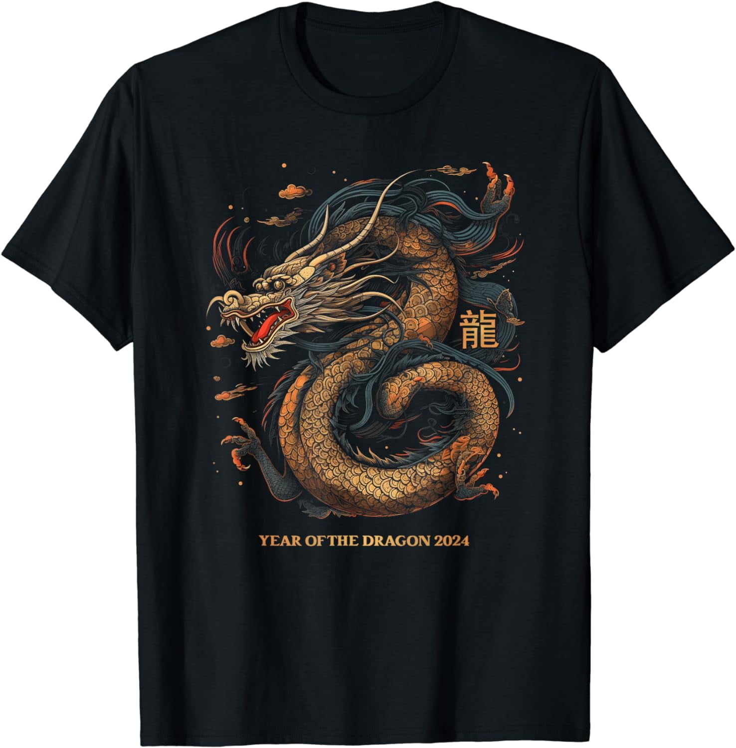 Year Of The Dragon 2024 Zodiac Lunar Chinese New Year 2024 T-Shirt ...