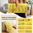 thumbnail image 1 of Year Of The Horse Commemorative Banknote Set 8Pcs, 8 Unique Alloy Designs Collectible, Exquisite Gift For Festivals, 1 of 6