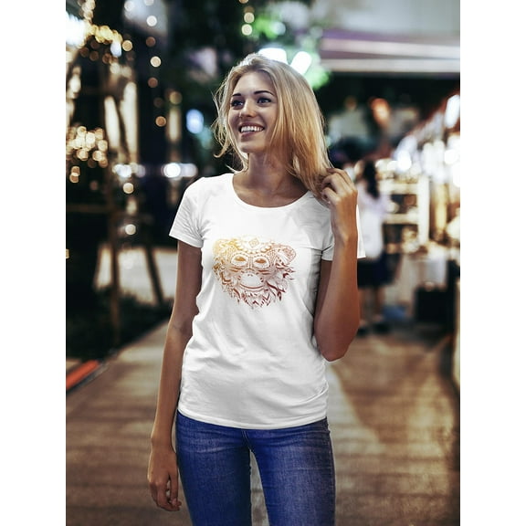 Year Of The Monkey Hipster T-Shirt Women -Image by Shutterstock, Female XX-Large