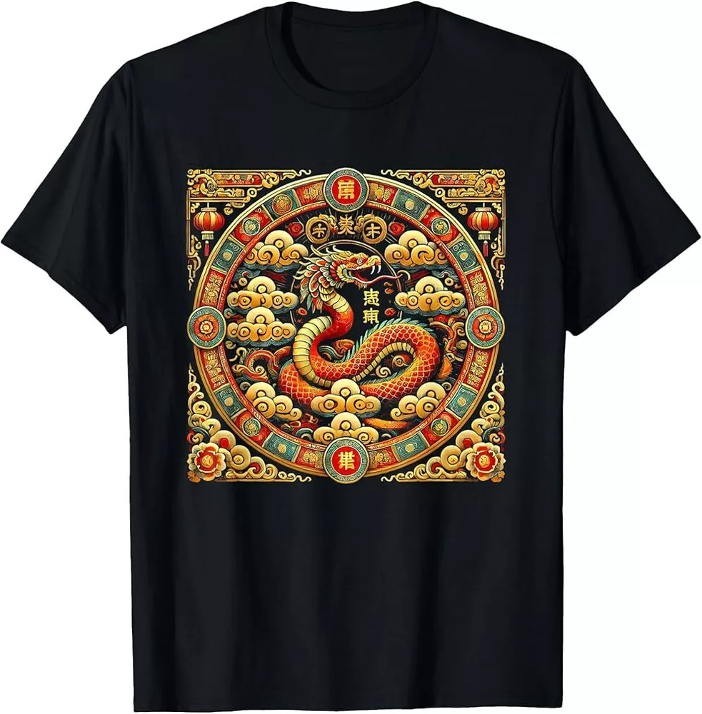Year Of The Snake 2025 Chinese Zodiac Lunar New Year 2025 TShirt