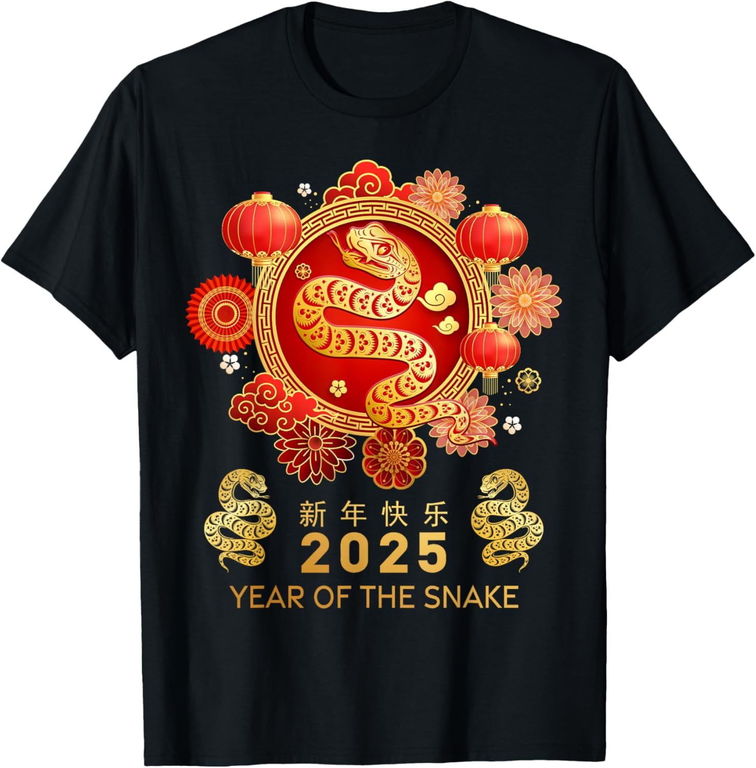 Year Of The Snake 2025 Lunar New Year Chinese New Year 2025 TShirt