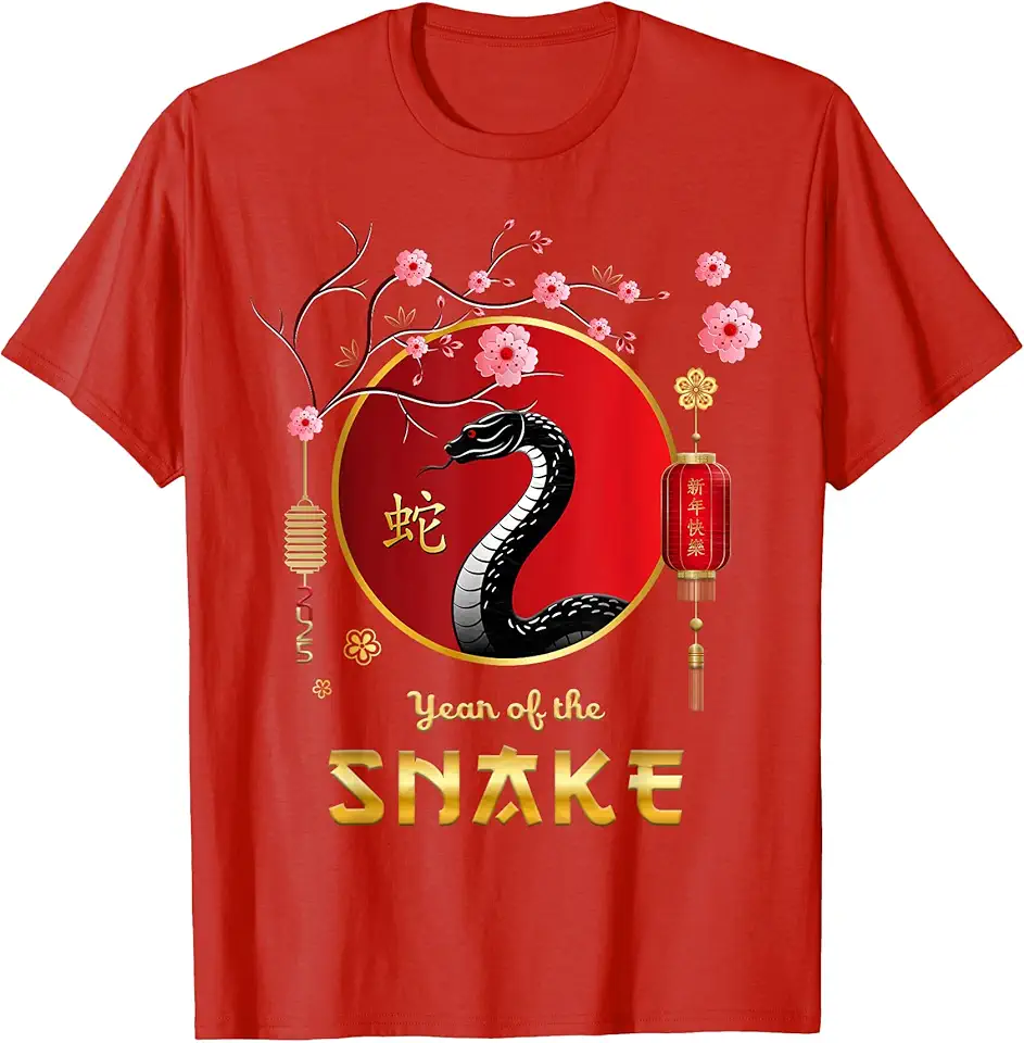 Year Of The Snake 2025 Lunar New Year Chinese New Year 2025 TShirt
