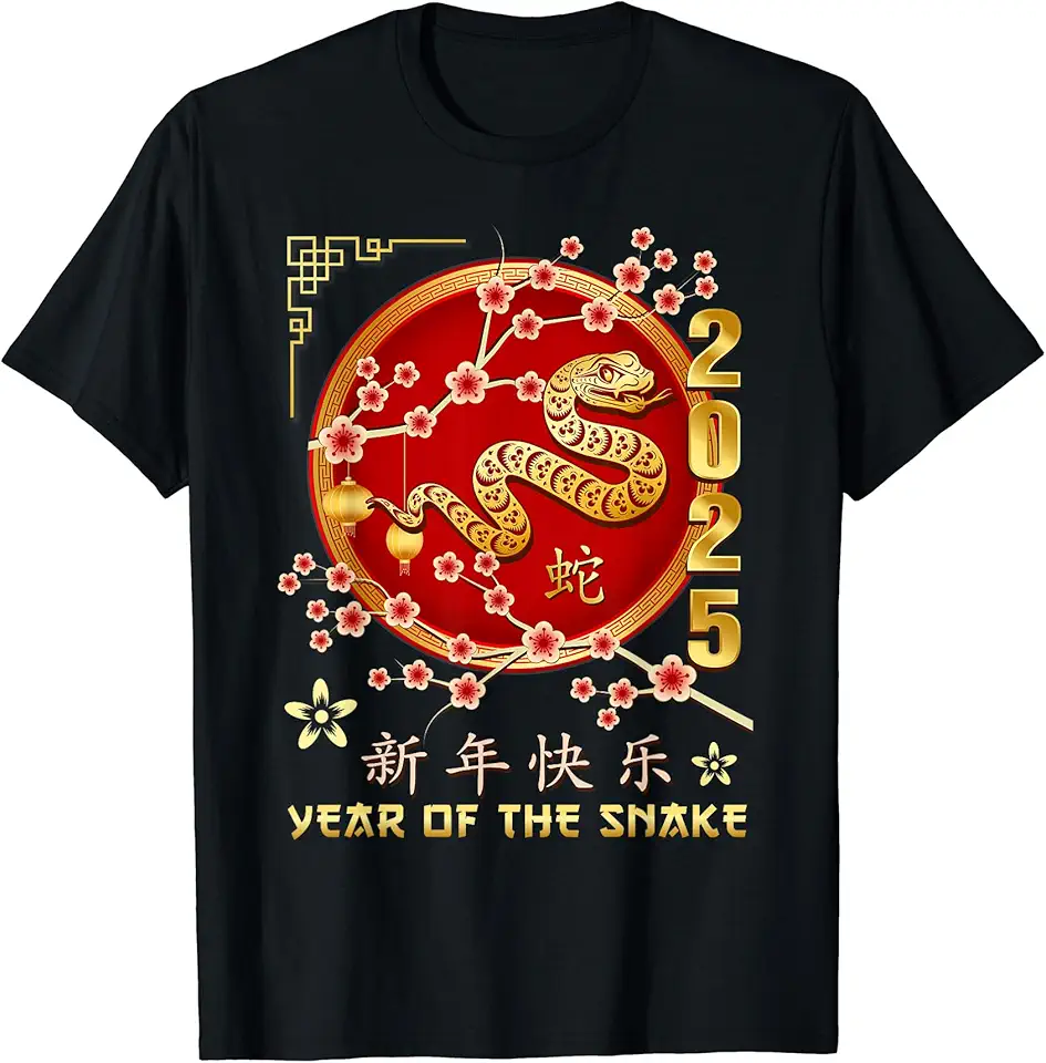 Year Of The Snake 2025 Lunar New Year Chinese New Year 2025 TShirt