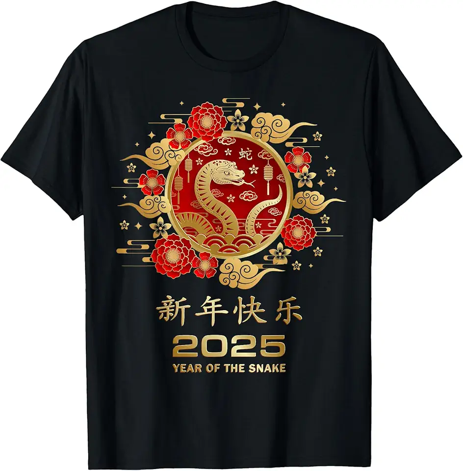 Year Of The Snake 2025 Lunar New Year Chinese New Year 2025 TShirt