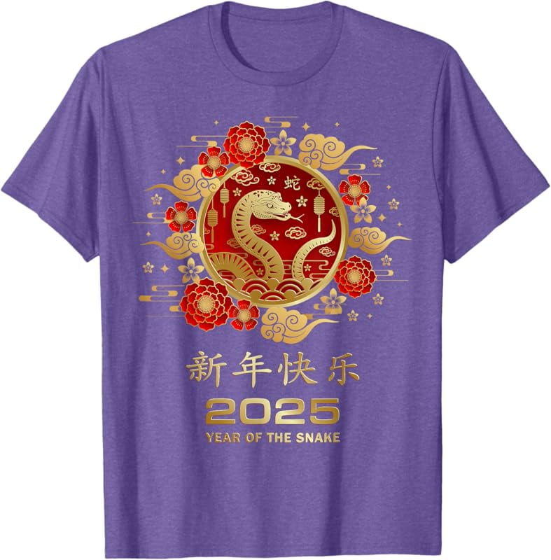 Year Of The Snake 2025 Lunar New Year Chinese New Year 2025 TShirt
