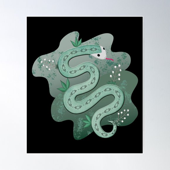 Year Of The Snake Poster Wall Art, Modern Wall Decor For Living Room Bedroom, 8x12 UNFRAMED