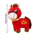 thumbnail image 1 of Year Of the Horse 2026 Plush Toy Smiling Horse Plush Doll 9.84 Inch Super Soft Funny Horse Stuffed Toy Spring Plush Collectible Toys for Fan, 1 of 6