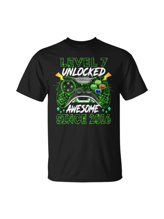 Year Old Boy Level Unlocked Awesome 2016 Th Birthday Tshirt